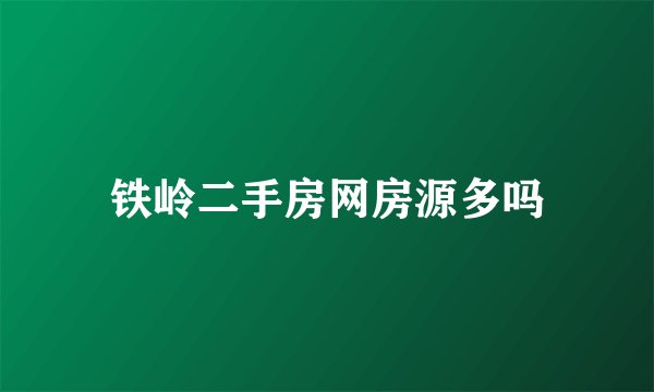 铁岭二手房网房源多吗