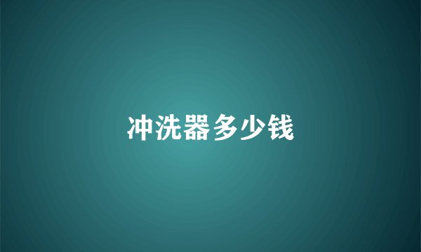 冲洗器多少钱