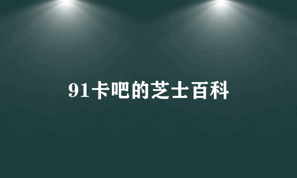 91卡吧的芝士百科