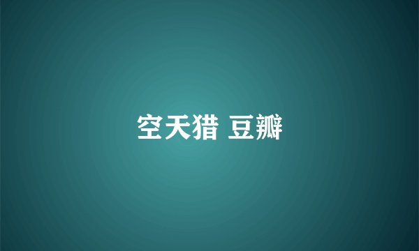 空天猎 豆瓣