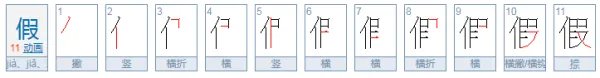 假的多音字组词？
