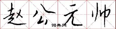 赵公元帅