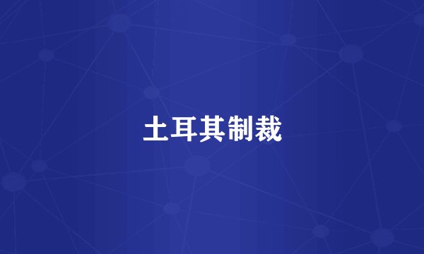 土耳其制裁