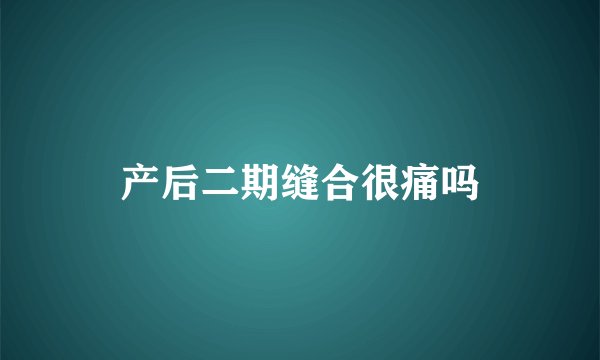 产后二期缝合很痛吗