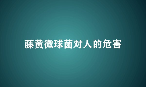藤黄微球菌对人的危害
