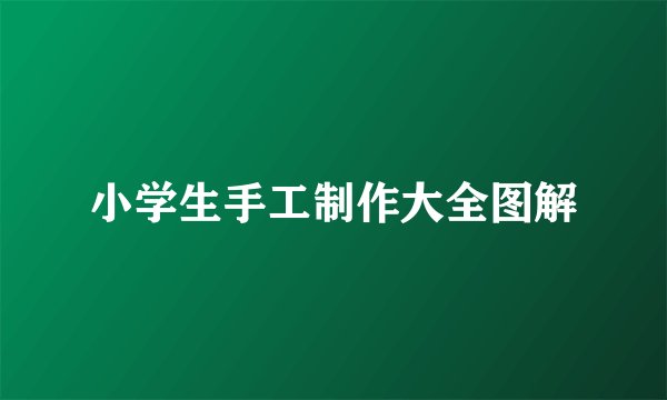 小学生手工制作大全图解