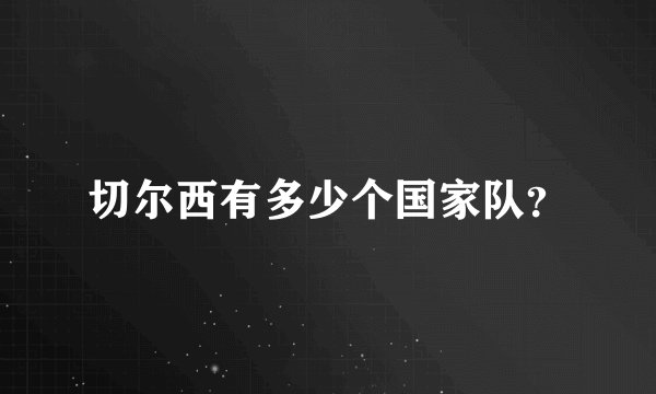 切尔西有多少个国家队？