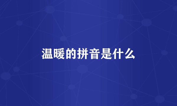 温暖的拼音是什么
