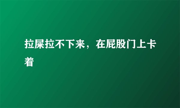 拉屎拉不下来，在屁股门上卡着