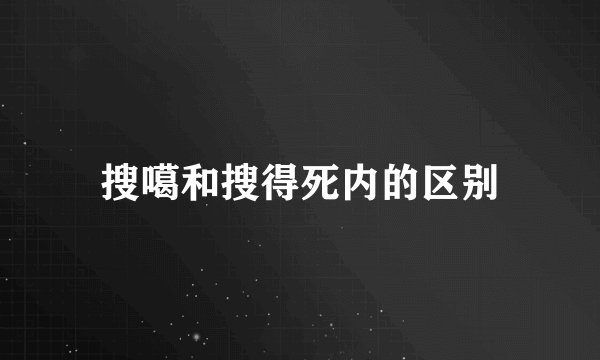 搜噶和搜得死内的区别