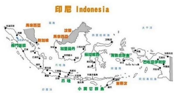 印度尼西亚属于哪个洲,印度尼西亚地图
