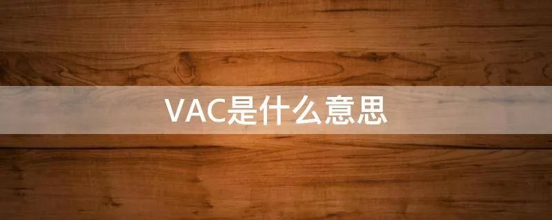 VAC是什么意思