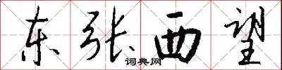 东张西望