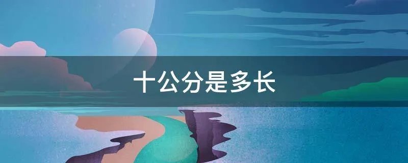十公分是多长