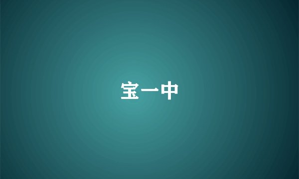 宝一中