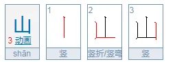 山的象形字怎么写 图片