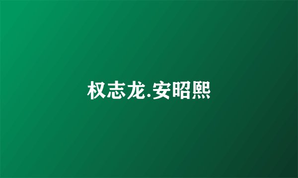 权志龙.安昭熙