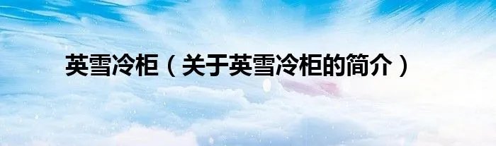 英雪冷柜（关于英雪冷柜的简介）
