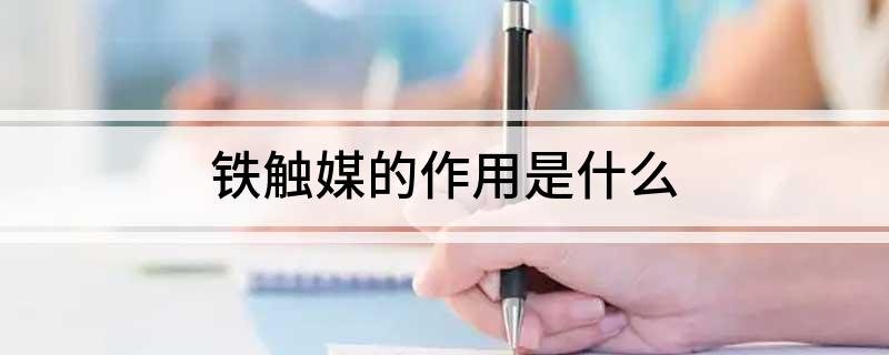铁触媒的作用是什么