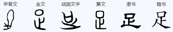 足笔顺怎么写呀