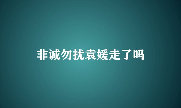 非诚勿扰袁媛走了吗