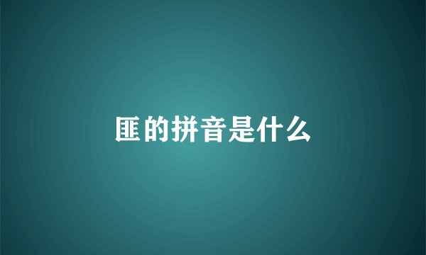 匪的拼音是什么