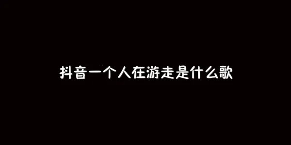 抖音一个人在游走歌曲介绍