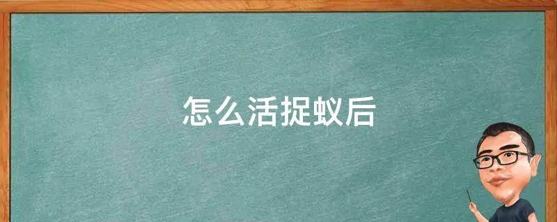 怎么活捉蚁后