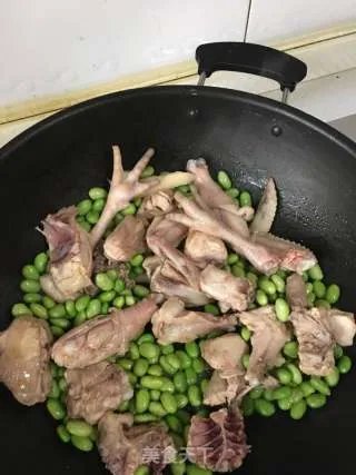 毛豆烧鸡