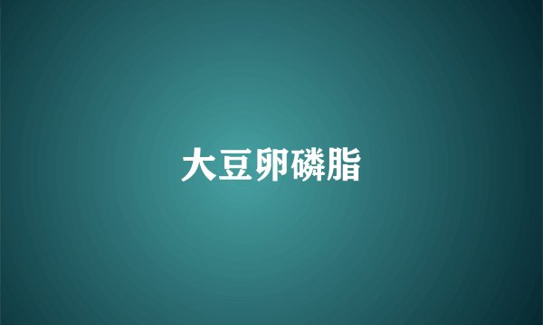 大豆卵磷脂