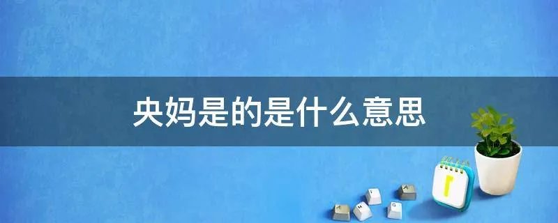 央妈是的是什么意思