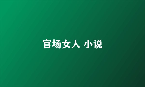 官场女人 小说