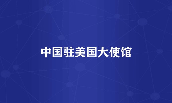中国驻美国大使馆