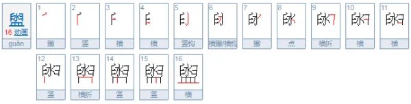 盥怎么读？