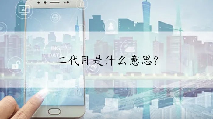 二代目是什么意思？