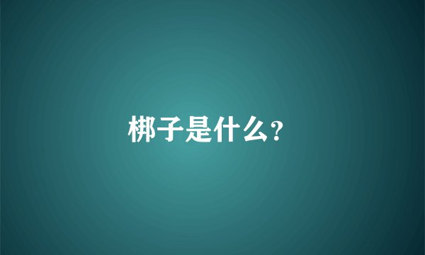 梆子是什么？