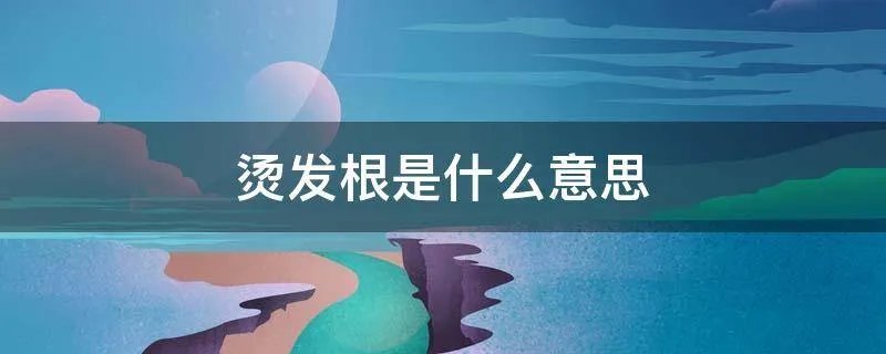 烫发根是什么意思