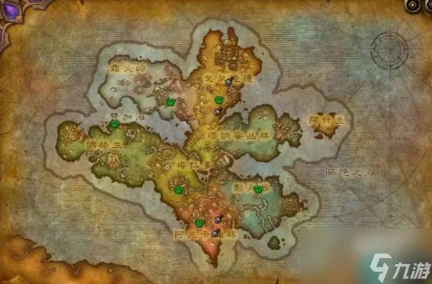 魔兽世界地图介绍推荐