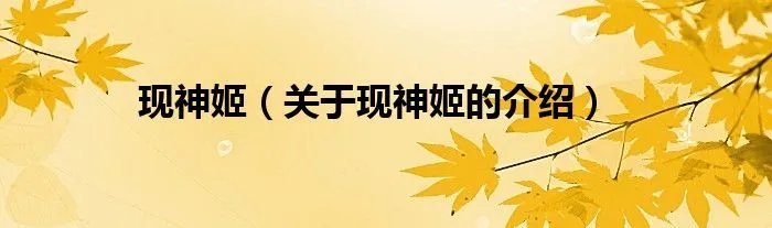 现神姬（关于现神姬的介绍）