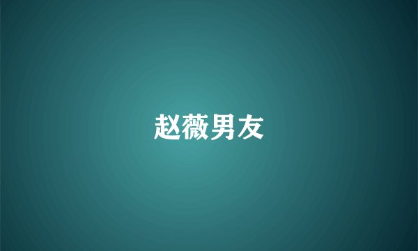 赵薇男友