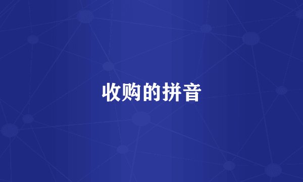 收购的拼音