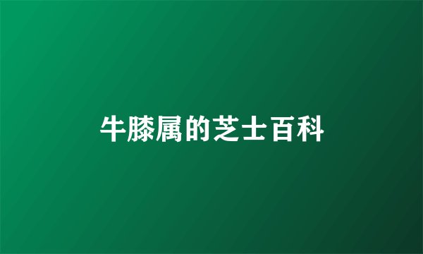 牛膝属的芝士百科