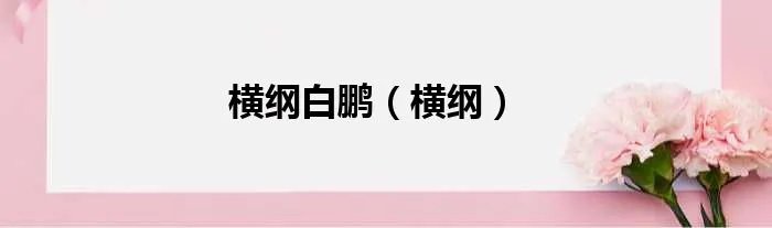 横纲白鹏(横纲)