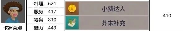 《潜水员戴夫》员工卡罗莱娜属性技能介绍