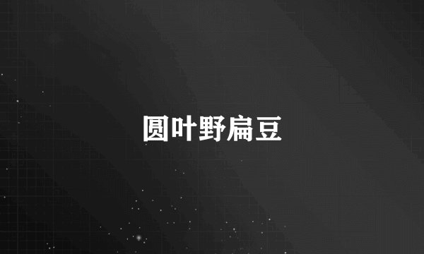 圆叶野扁豆