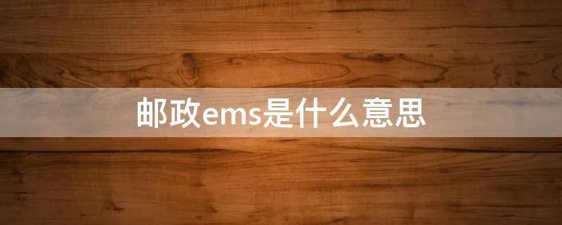 邮政ems是什么意思