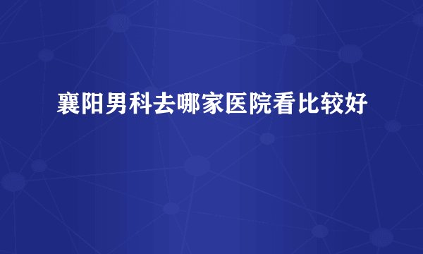 襄阳男科去哪家医院看比较好