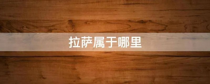 拉萨属于哪里