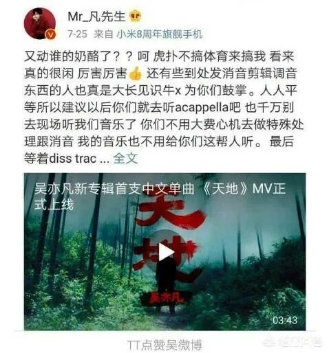 如何看待你的男孩TT力挺吴亦凡的行为?