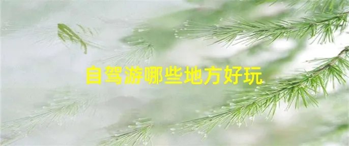自驾游哪些地方好玩